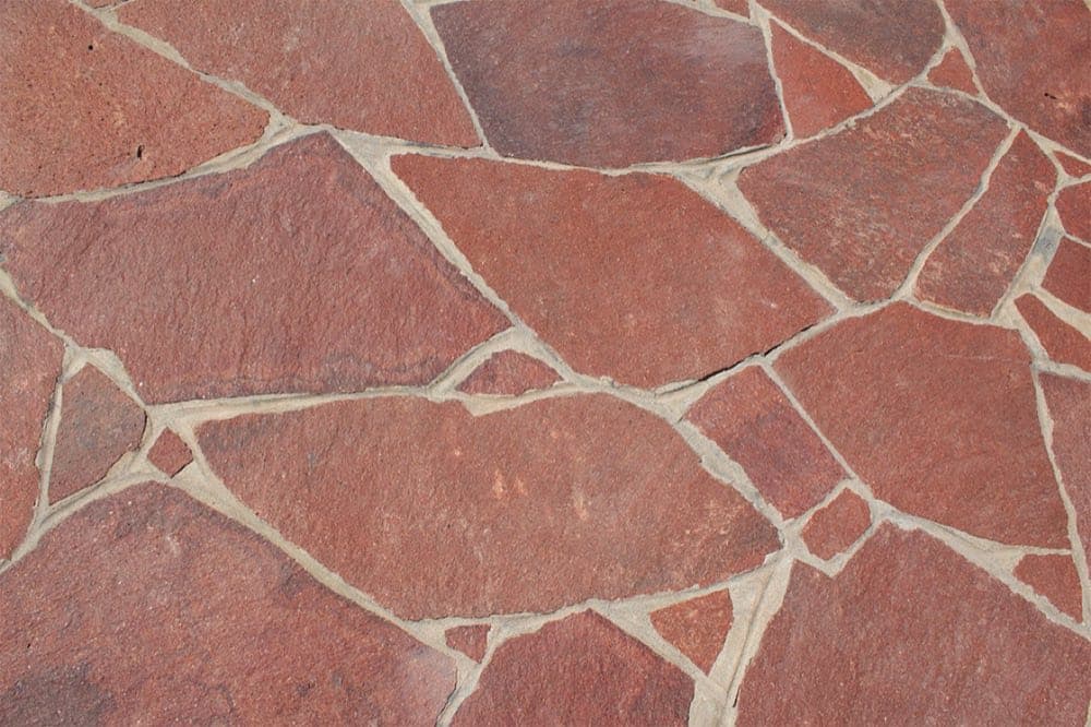 Laja de Pórfido en una obra terminada